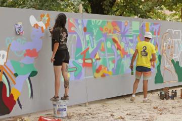Urban Festival 2023 - Graffiti Jam sur les allées du Jardin national