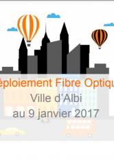 Déploiement de la fibre optique sur Albi - Janvier 2017