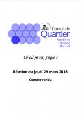 Conseil de quartier Veyrières 29 mars 2018
