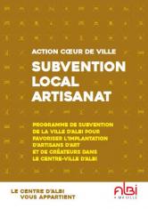Action coeur de Ville : Subvention local artisanat 