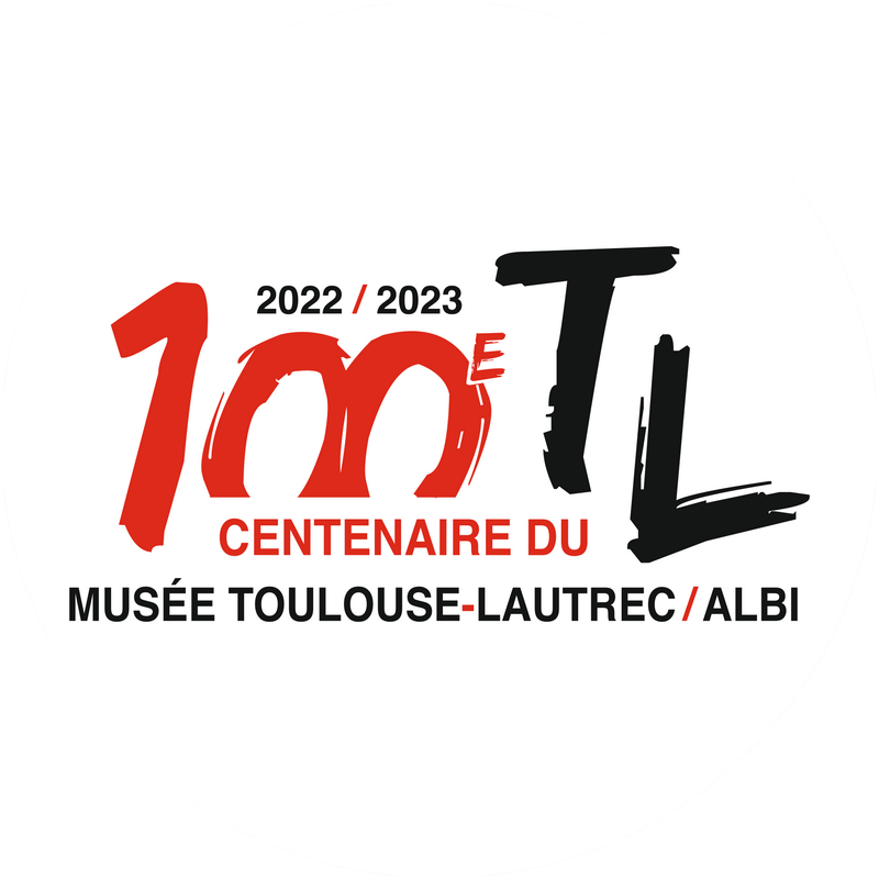 Logo centenaire du Musée Toulouse Lautrec/Albi