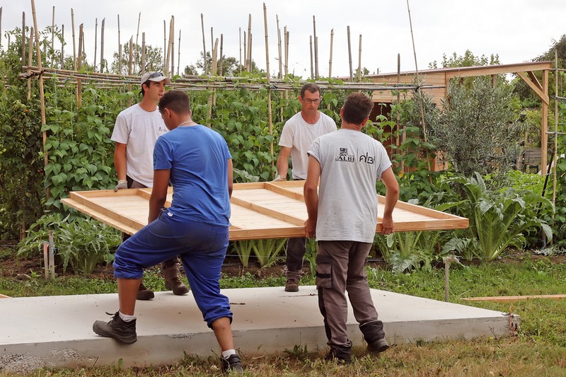 Rénovation des jardins familiaux potager de Saint-Viateur : première tranche