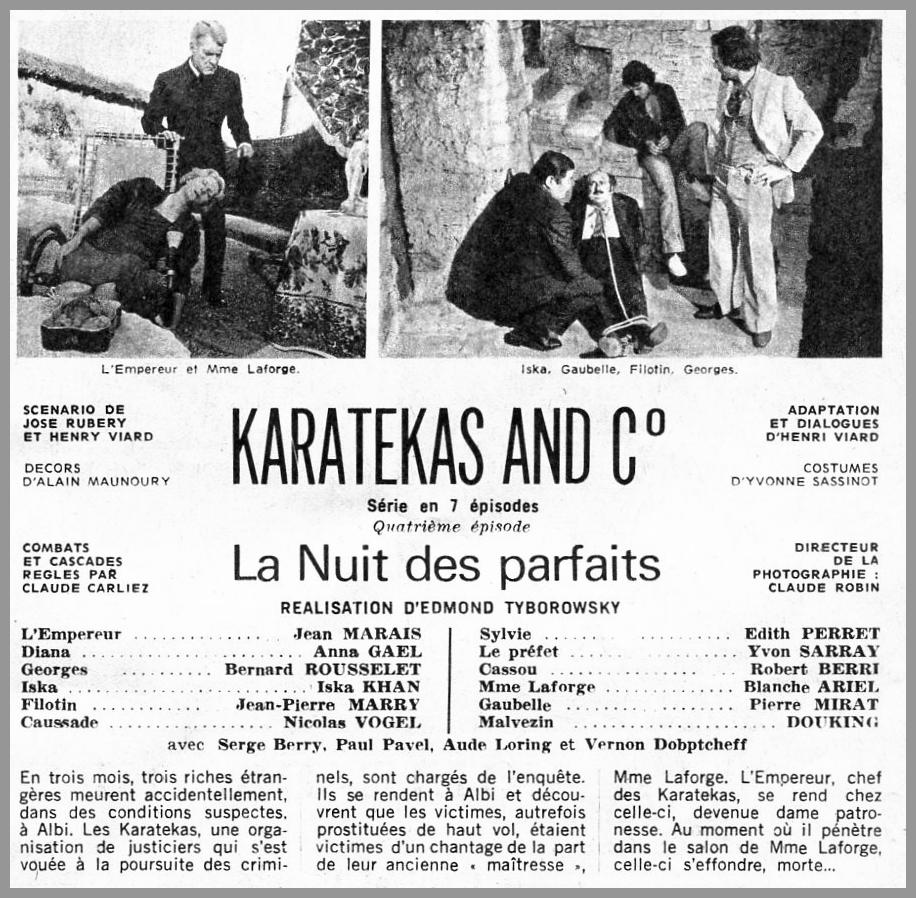 Ciné Rétro en famille "La nuit des parfaits" - 1970 avec Jean Marais