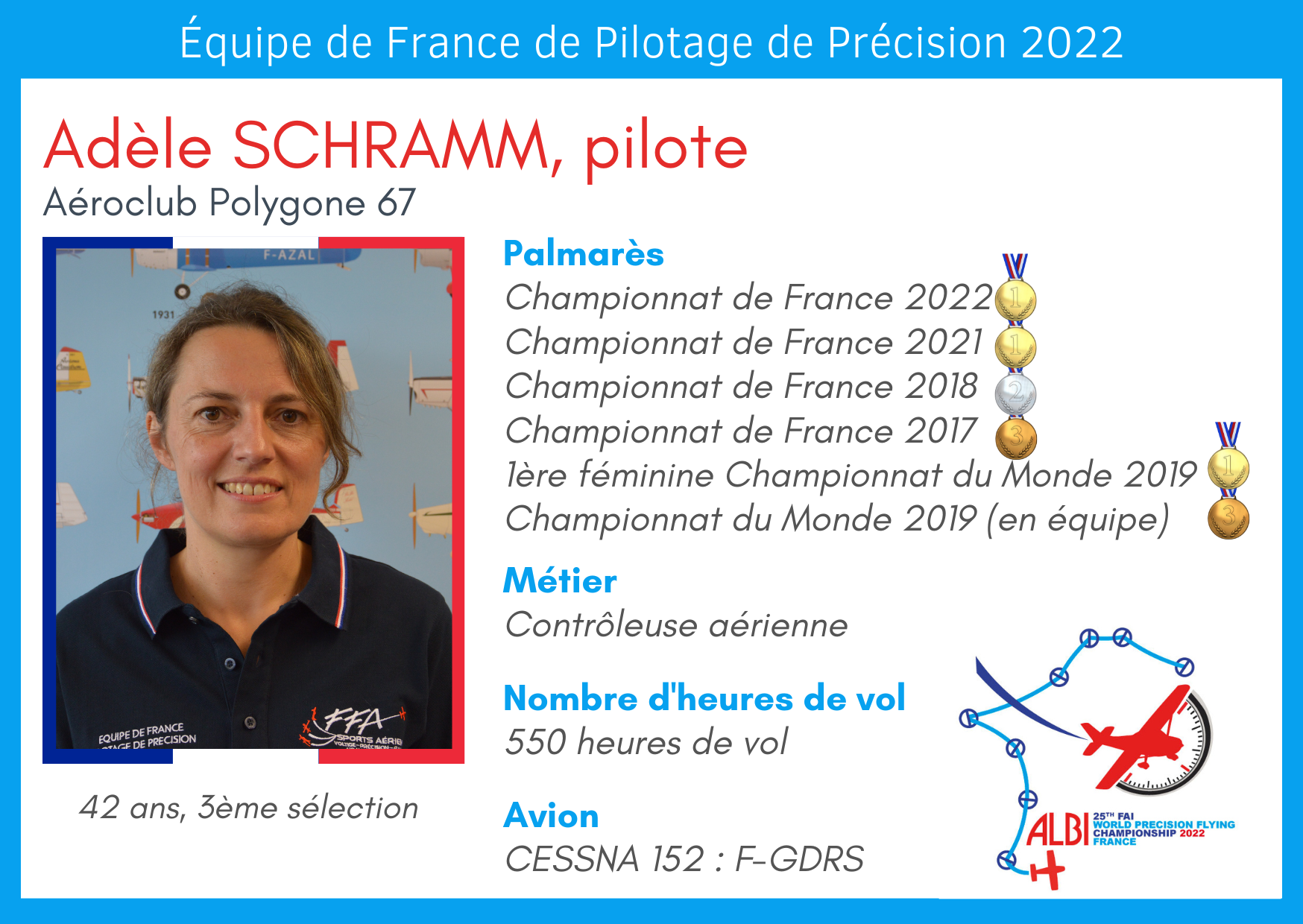 Adèle Schramm pilote