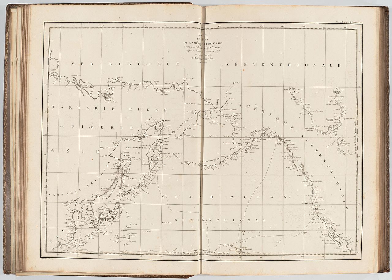 Cartographie des îles du Pacifique, dans “Voyage de La Pérouse autour du monde”