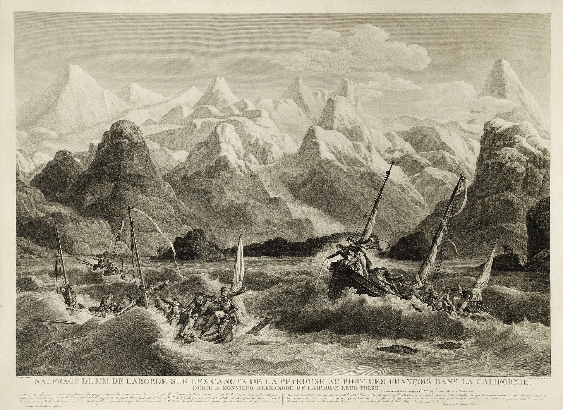 Le naufrage des canots du Comte de Lapérouse à Port-des-Français en Alaska
