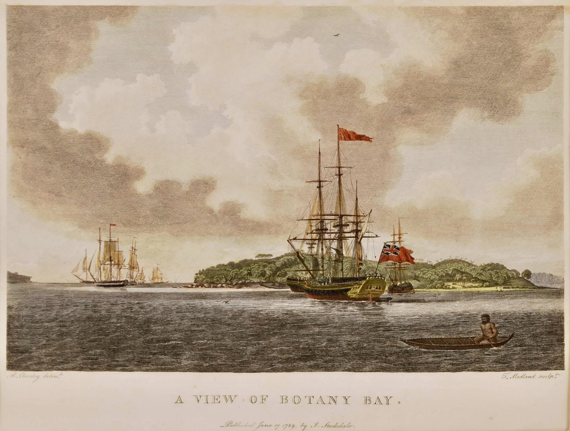 Botany Bay, Robert Cleveley, 1789, gravure en couleurs 