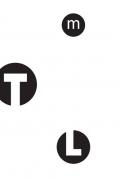 Logo du musée Toulouse-Lautrec représentant les trois initiales inscrites dans les cercles.