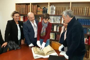 Visite à Albi de Philippe Saurel, maire de Montpellier..... Réunion de travail et découverte de la Mappa Mundi, de l’expo Man Ray et du musée Toulouse Lautrec..