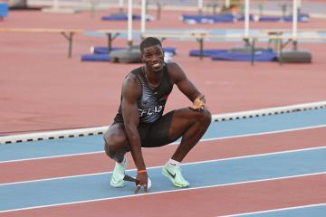 Championnats de France d'athlétisme Élite 2023 - 28 juillet - Mouhamadou Fall champion de France du 100m 