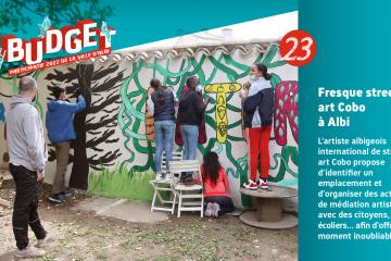 Projet #23 : « Fresque street art Cobo à Albi » 