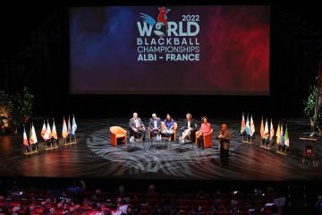 Le World Blackball Championships à Albi - cérémonie d'ouverture