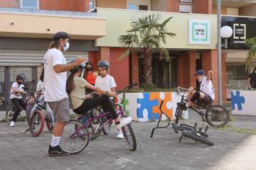 Cours de BMX organisé par le Carré public de Cantepau