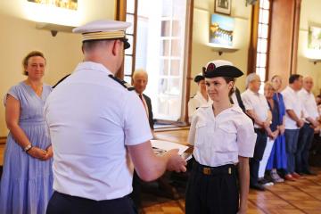 Cérémonie de remise de diplômes aux élèves de la Préparation Militaire Marine Laperouse