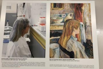 En ce 8 Mars je ne résiste pas à vous repartager quelques vues de ce beau projet artistique qui met en regard 17 œuvres d’Henri de Toulouse-Lautrec avec les métiers scientifiques et techniques exercés par les femmes à l'IMTMines Albi