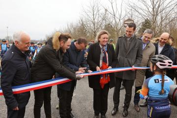 Inauguration de la piste de cyclo-cross de la Plaine des sports et de loisirs de la Guitardié