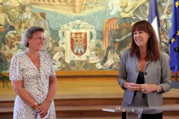 La maire de Gerone, Marta Maderenas, en visite à Albi
