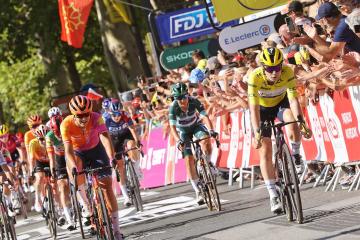 Arrivée du Tour de France Femmes avec Zwift le 27 juillet 