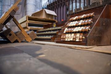 Démontage de l'orgue de Saint Salvi