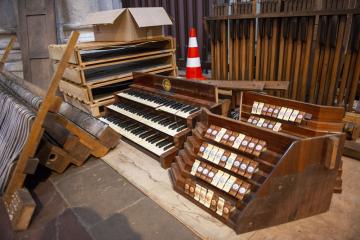 Démontage de l'orgue de Saint Salvi