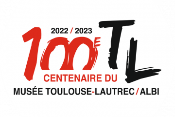 Logo centenaire du Musée Toulouse Lautrec/Albi