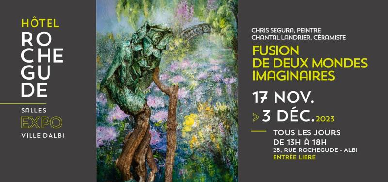 Exposition à l'Hôtel Rochegude - Duo artistique entre peinture et céramique